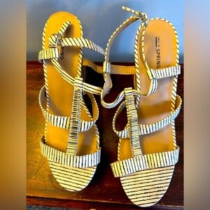 Call it Spring wedge shoes women’s size 11 GUC.   Cork detail on wedge.